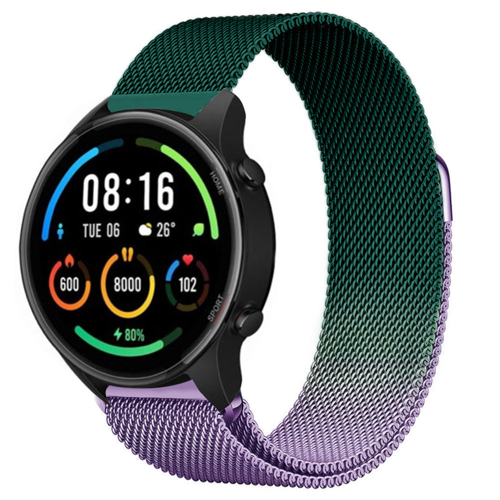 Strap-it Strap-it Bracelet milanais Xiaomi Mi Watch (violet/vert)