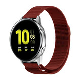 Strap-it Bracelet milanais Samsung Galaxy Watch Active (rouge)