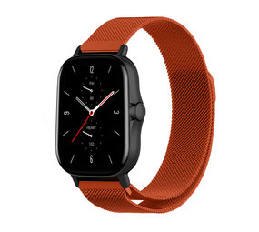 Strap-it Bracelet milanais Amazfit GTS 2 (orange)