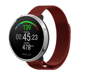 Strap-it Bracelet milanais Polar Ignite (rouge)