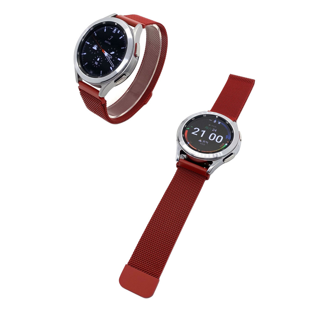 Strap-it Strap-it Bracelet milanais Huawei Watch GT 2 Pro (rouge) Strap-it Strap-it Bracelet milanais Huawei Watch GT 2 Pro (rouge)