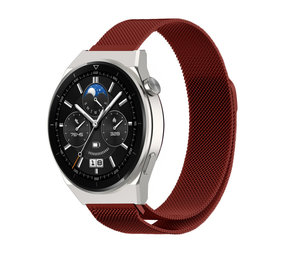 Strap-it Bracelet milanais Huawei Watch GT 3 Pro 46mm (rouge)