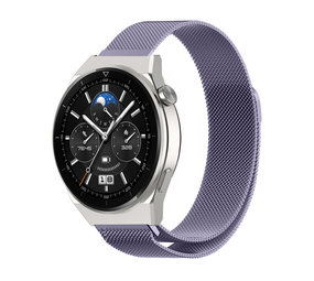 Strap-it Bracelet milanais Huawei Watch GT 3 Pro 46mm (violet clair)