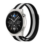 Strap-it Bracelet milanais Huawei Watch GT 3 Pro 46mm (noir/blanc)