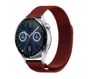 Strap-it Bracelet milanais Huawei Watch GT 3 46mm (rouge)