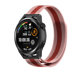 Strap-it Bracelet milanais Huawei Watch GT Runner (rouge/rose)