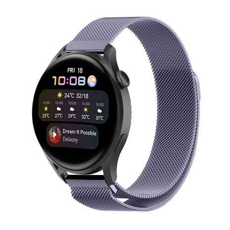 Strap-it Strap-it Bracelet milanais Huawei Watch 3 (Pro) (violet clair)