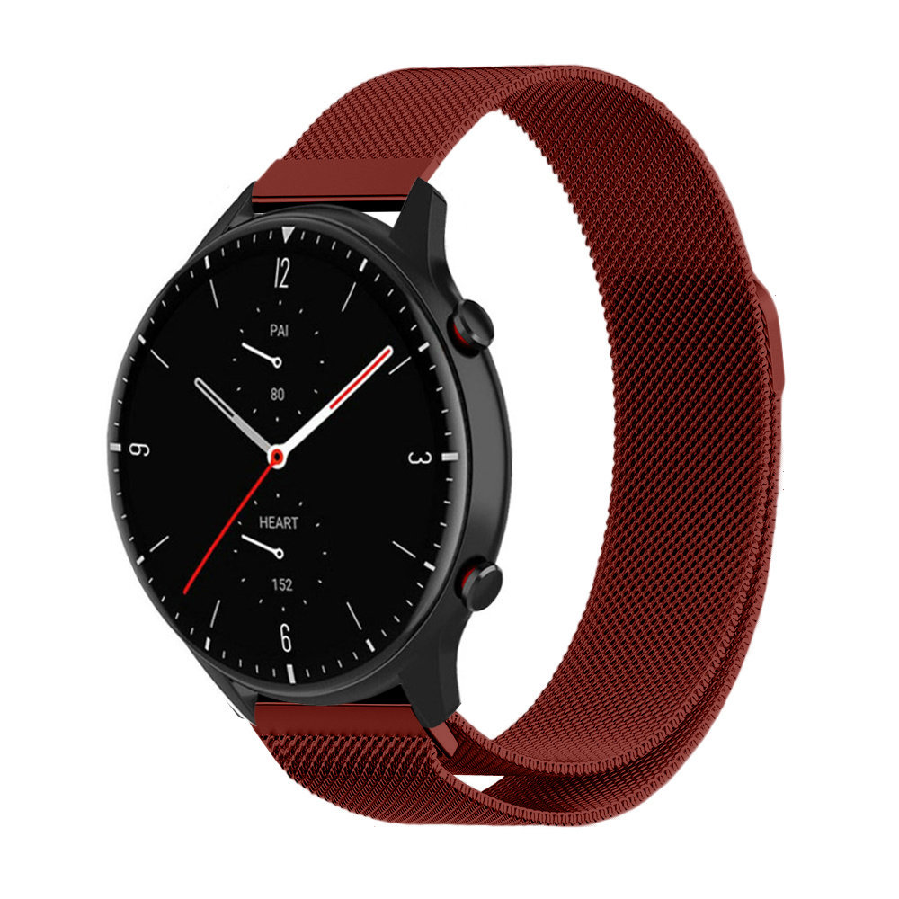 Strap-it Strap-it Bracelet milanais Amazfit GTR 2 (rouge)