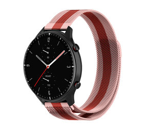 Strap-it Bracelet milanais Amazfit GTR 2 (rouge/rose)