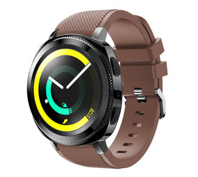 Strap-it Bracelet silicone Samsung Gear Sport (marron café)