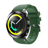 Strap-it Bracelet silicone Samsung Gear Sport (vert armée)