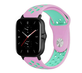 Strap-it Bracelet sport Amazfit GTS 2 (rose/aqua)