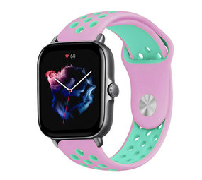 Strap-it Bracelet sport Amazfit GTS 3 (rose/aqua)