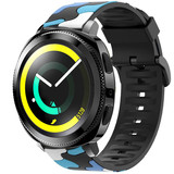 Strap-it Bracelet camouflage Samsung Gear Sport (bleu) Strap-it Bracelet camouflage Samsung Gear Sport (bleu)