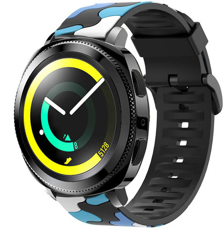 Strap-it Strap-it Bracelet camouflage Samsung Gear Sport (bleu)