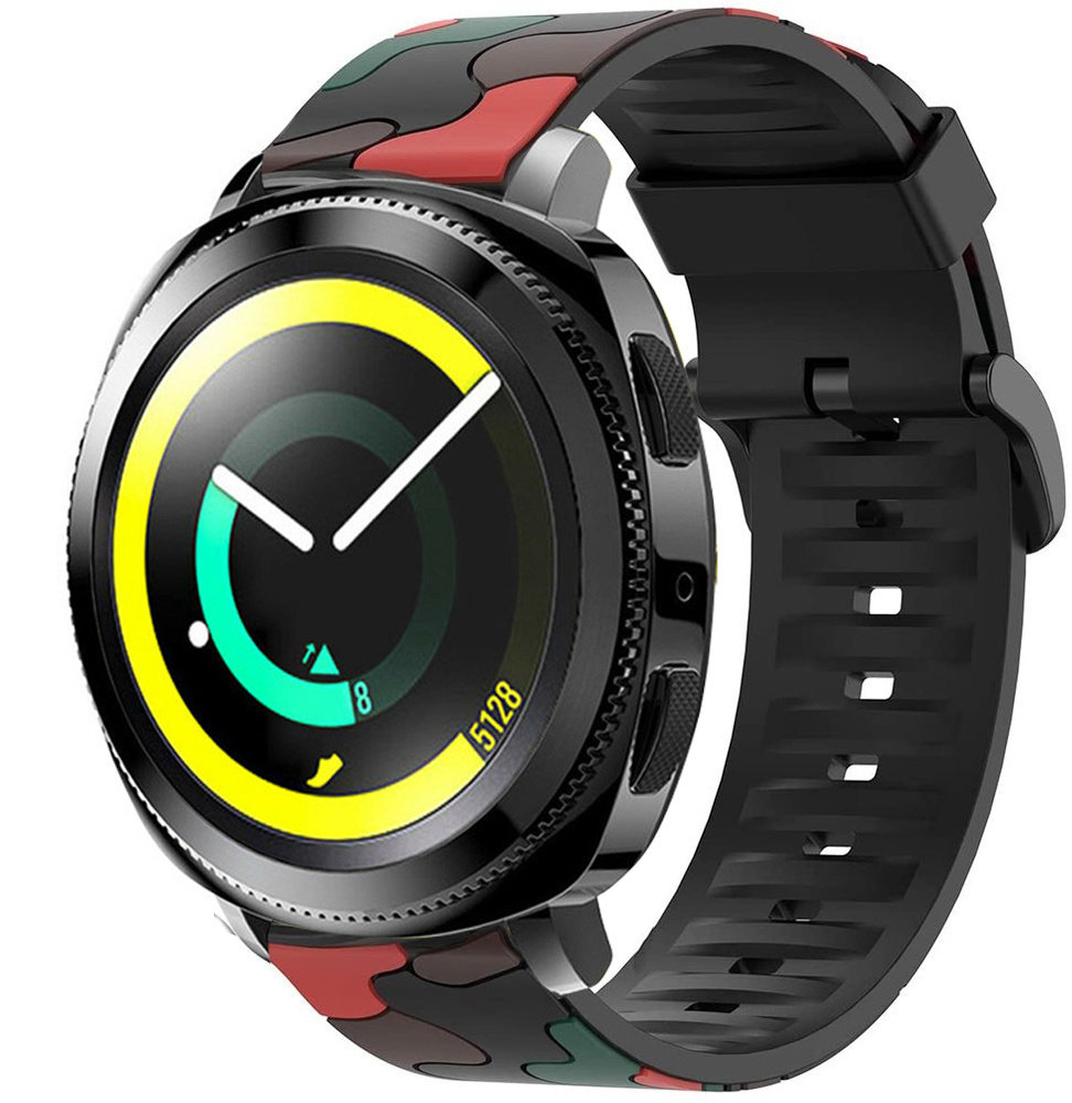 Strap-it Strap-it Bracelet camouflage Samsung Gear Sport (rouge)