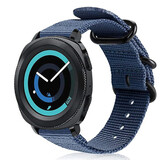 Strap-it Bracelet nylon boucle Samsung Gear Sport (bleu)
