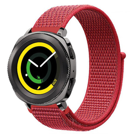 Strap-it Strap-it Bracelet nylon Samsung Gear Sport (rouge)