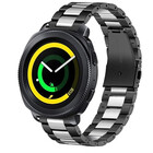 Strap-it Strap-it Bracelet acier Samsung Gear Sport (noir/argent)