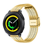 Strap-it Bracelet acier inoxydable Samsung Gear Sport (or)