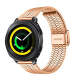 Strap-it Bracelet acier inoxydable Samsung Gear Sport (or rose)