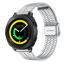 Strap-it Bracelet acier inoxydable Samsung Gear Sport (argent) Strap-it Bracelet acier inoxydable Samsung Gear Sport (argent)