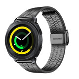 Strap-it Bracelet acier inoxydable Samsung Gear Sport (noir)