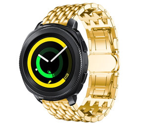 Strap-it Bracelet acier dragon Samsung Gear Sport (or)