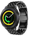 Strap-it Strap-it Bracelet acier dragon Samsung Gear Sport (noir)