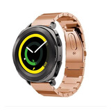 Strap-it Bracelet métal Samsung Gear Sport (or rose)