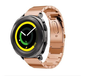 Strap-it Bracelet métal Samsung Gear Sport (or rose)