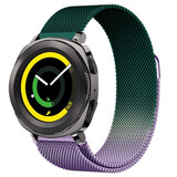 Strap-it Bracelet milanais Samsung Gear Sport (violet/vert)