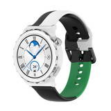 Strap-it Bracelet triple sport Huawei Watch GT 3 Pro 43mm (noir-blanc-vert)