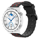 Strap-it Bracelet sport boucle Huawei Watch GT 3 Pro 43mm (noir/rouge)