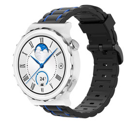 Strap-it Bracelet sport boucle Huawei Watch GT 3 Pro 43mm (noir/bleu)