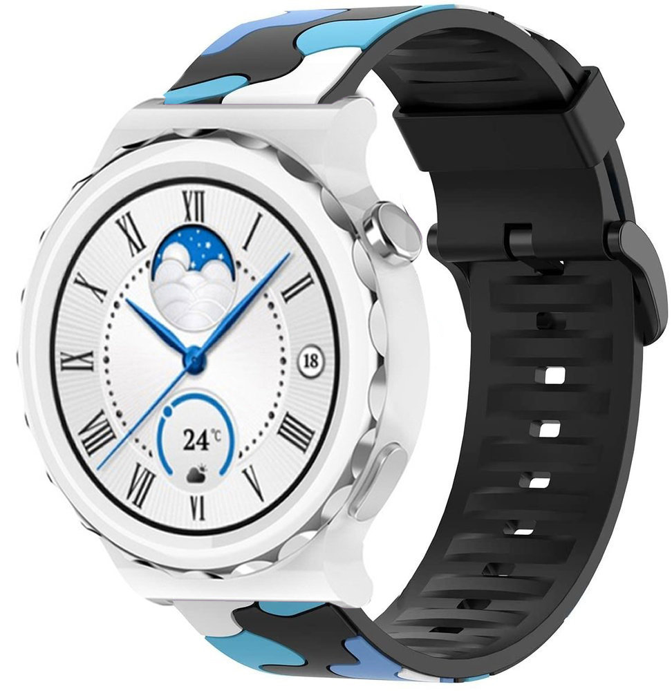 Strap-it Strap-it Bracelet camouflage Huawei Watch GT 3 Pro 43mm (bleu)