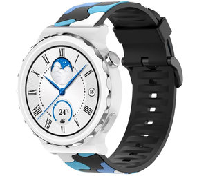 Strap-it Bracelet camouflage Huawei Watch GT 3 Pro 43mm (bleu)