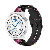 Strap-it Bracelet Huawei Watch GT 3 Pro 43mm Fleur rose