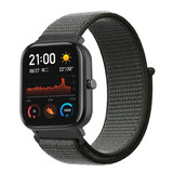 Strap-it Bracelet nylon Xiaomi Amazfit GTS (vert)
