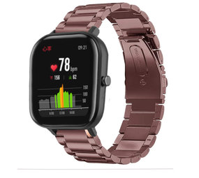 Strap-it Bracelet acier Xiaomi Amazfit GTS (bronze)