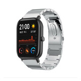 Strap-it Bracelet métal Xiaomi Amazfit GTS (argent) Strap-it Bracelet métal Xiaomi Amazfit GTS (argent)