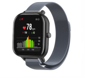Strap-it Bracelet milanais Xiaomi Amazfit GTS (gris sidéral)