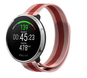 Strap-it Bracelet milanais Polar Ignite (rouge/rose)
