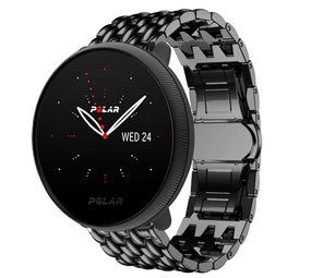 Strap-it Bracelet acier dagon Polar Ignite 2 (noir)