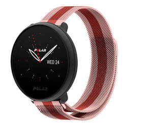 Strap-it Bracelet milanais Polar Ignite 2 (rouge/rose)