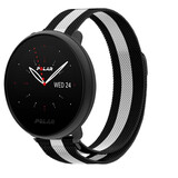 Strap-it Bracelet milanais Polar Ignite 2 (noir/blanc)