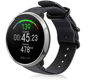 Strap-it Bracelet nylon boucle Polar Unite (noir)