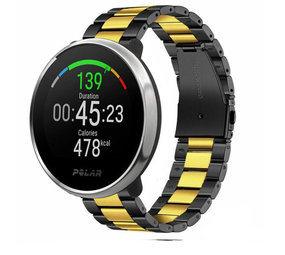 Strap-it Bracelet acier Polar Unite (noir/or)