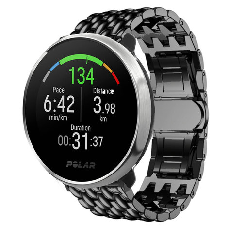 Strap-it Strap-it Bracelet acier dragon Polar Unite (noir)