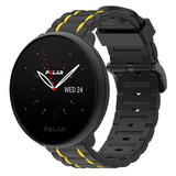 Strap-it Bracelet sport boucle Polar Ignite 2 (noir/jaune)